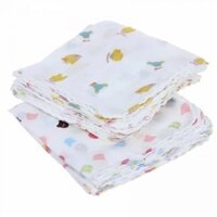 Set 10 Khăn sữa hoa xuất Nhật loại vải cotton mềm 32x32cm loại đẹp