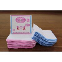 Set 10 khăn sữa xô 4 lớp 100% cotton (Kích thước 26 x 32 cm) [bonus]