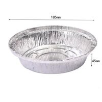 Sét 10 khay giấy bạc,khay bạc đựng thực phẩm lót nồi chiên không dầu chịu nhiệt độ cao