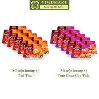 [SET 10 KHAY] - VIFON - Mì khay trộn 2 vị: Pad Thái, Tôm Chua Cay Thái (90g/khay) - Vifon mì khay trộn, Mì khay ăn liền