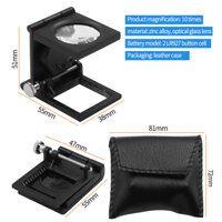 Set 10 Kính Lúp Mắt Heo Bằng Hợp Kim Kẽm Có Thể Gấp Lại Để Phóng Đại