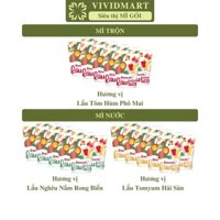 [SET 10 LY] - MASAN - Mì Omachi lẩu cầm tay 3 vị: Tôm hùm phô mai, Tomyum hải sản, Nghêu nấm rong biển (62-81g/ly)