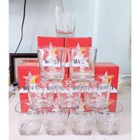 Set 10 ly thủy tinh trong suốt (Quà tặng Bia Việt)