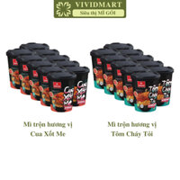 [SET 10 LY] - VIFON - Mì ly trộn khô Vifon 2 vị: Cua sốt me, Tôm cháy tỏi, mì Vifon ly trộn, mì ly trộn Vifon ăn liền (7