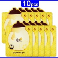 Set 10 Mặt Nạ Dưỡng Da Chiết Xuất Mật Ong Tái Tạo Da 25g  / papa recipe Bombee Honey Mask