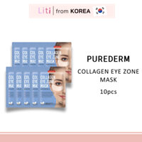 Set 10 Mặt Nạ Dưỡng Mắt Collagen Purederm Eye Zone Mask