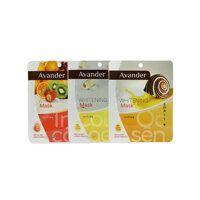 Set 10 Mặt nạ giấy dưỡng trắng da cao cấp 3 collagen , 3 ốc sên, 4 trái cây