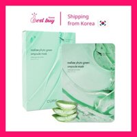 Set 10 Mặt nạ tinh chất  lô hội dưỡng da Cure Real:oe Phyto Green Ampoule Mask 30ml