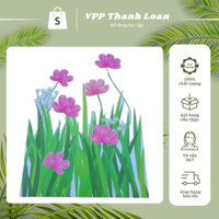 Set 10 Miếng Dán Hoa Trang Trí Chân Bảng Đã Ép Plastic Và Có Sẵn Keo Dán Hoa Chân Bảng - THANH LOAN