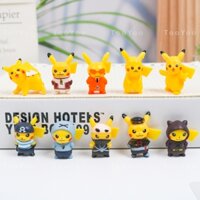 Set 10 mô hình Ninja Pikachu Pokemon mini BK00504
