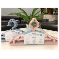 Set 10 Móc áo trẻ em Inochi MA185 tiêu chuẩn Nhật Bản - Trắng