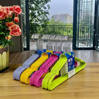 Set 10 móc phơi quần áo inox Metal Lock&Lock ETM376 có bọc nhựa chống trượt