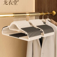 Sét 10 móc quần áo chống trôi tuột, giữ vai áo không bị rơi, đầu móc xoay được 360 độ