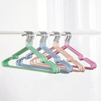 Set 10 móc treo quần áo JUJIAJIA bằng nhựa dày không để lại dấu vết móc quần áo giá treo quần áo cây treo quần áo