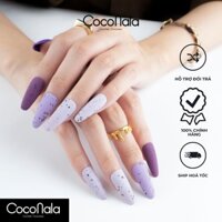 Set 10 móng tay giả COCONALA - Quail Egg MÓNG TRÒN tông Tây sang trọng