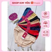 Set 10 Quần Lót Nữ Thun Cotton Trơn Mềm Mịn (2012&2302) Size 40 - 60 Kg Đủ Màu - Shop Kim Yến