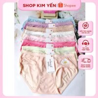 Set 10 Quần Lót Nữ Thun Lạnh In Hoa Cúc Xinh Xắn (8083TL) Size 40 - 55 Kg, Đáy 2 Lớp Kháng Khuẩn - Shop Kim Yến