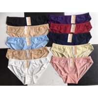 Sét 10 quần lót nữ thun lạnh phối ren chất đẹp từ 35 đến 65kg - M từ 35kg đến 42kg