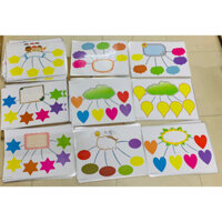 Set 10 sơ đồ tư duy size A3 ép plastic viết xóa được
