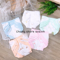 Set 10 tã dán vải /tã dán mặc bỉm Cún Con 3-7kg
