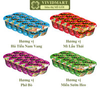 [SET 10 TÔ] - ACECOOK - Tô Nhớ Mãi Mãi 4 vị: miến sườn heo, mì lẩu thái tôm, hủ tiếu nam vang, phở bò -   (64g - 84g/tô)