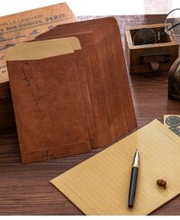 SET 10 TỜ GIẤY KRAFT VIẾT THƯ TỐI GIẢN PHONG CÁCH VINTAGE T.CRAFT HOUSE