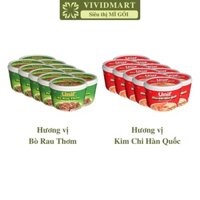 [SET 10 TÔ] - UNI-PRESIDENT - Mì tô Unif 2 vị: Bò rau thơm, Kim chi Hàn Quốc, Mì Unif tô bò, Mì Unif tô kim chi (85g/tô)