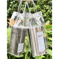 Sét 10 Túi Trong Suốt Đựng Ly Bình Giữ Nhiệt, Túi Nhựa Trong Đựng Cốc, túi nhựa bảo vệ môi trường