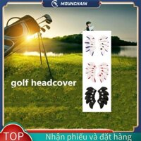 Set 10 Vỏ Bọc Đầu Gậy Đánh Golf Cleveland Ping Mizuno Adams Màu Đen