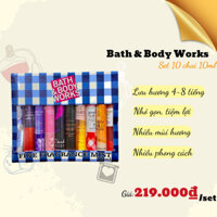 Set 10 Xịt Thơm Bath and Bodyworks Body Mist Chiết 10ml/ống