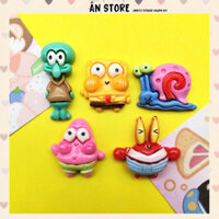 Set 100 Charm,Sticker HOẠT HÌNH BỌT BIỂN nhựa 3D trang trí Dép Crocs,Decor Diy - Ân Store