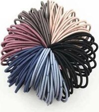 Set 100 dây chun buộc tóc trơn các màu