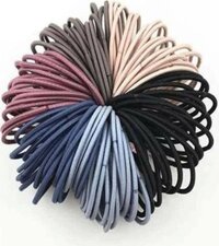 Set 100 dây chun buộc tóc trơn các màu