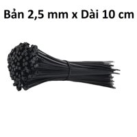 Set 100 Dây Thít, Lạt Nhựa, Dây Rút Nhiều Màu, Nhỏ Gọn, Tiện Lợi, Công Cụ Tiện Dụng - Takyhome 5600 - Đen - 10cm