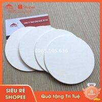 Sét 100 đế lót ly, miếng lót ly giấy trắng đường kính 9cm giá rẻ