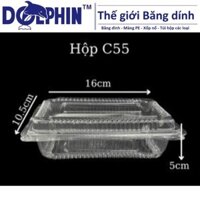 Set 100 Hộp Nhựa Đựng Bánh Ngot, Bánh Su Kem,..Hộp Nhựa C55