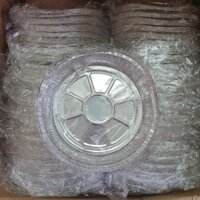 SET 100 Khay Giấy Bạc size 22 cm  24 cm. Dùng cho nồi chiên ko dầu, lò nướng - Khay đựng thực phẩm