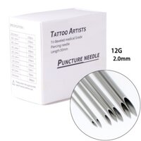 Set 100 Kim Xăm Dùng Một Lần 12g / 14g / 16g / 18g / 20g