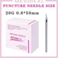 Set 100 Kim Xỏ Khuyên Cơ Thể Bằng Thép Không Gỉ 12 / 14 16 18 20g Tiện Dụng .