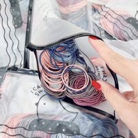 Set 100 sợi thun buộc tóc cột tóc