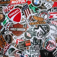 Set 100 Sticker hình dán - Logo Racing