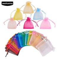 Set 100 túi lưới dây rút mini nhiều màu sắc