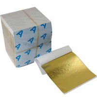 Set 1000 lá vàng Nhật kích thước 9x9cm lá dát vàng công nghiệp trang trí tượng phật nội thất đồ mỹ nghệ