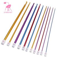Set 11 kim móc len bằng nhôm 10.6 " nhiều màu sắc 2-8mmMón quà wiIj
