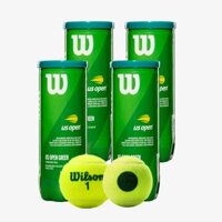 Set 12 Bóng (4 Lon) Tennis Wilson Us Open Green Tournament 3T Ball WRT137500