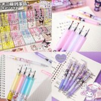 Set 12 Bút Gel Sanrio Bút Mực Tím 0.5mm Nhanh Khô Hoạt Hình Dễ Thương Bút Học Sinh Văn Phòng Phẩm