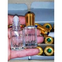 set 12 chai hộp 6ml lọ thủy tinh cao cấp bi lăn đựng nước hoa tinh dầu