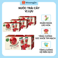 Set 12 Chai Nước Ép Lựu - Woongjin chai 180ml