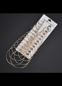 SET 12 HOA TAI TRÒN THỜI TRANG BHBT302 - VÀNG