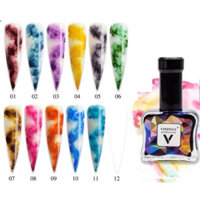 Set 12 lọ cồn loang Vinimay chính hãng - loang cồn trang trí móng tay nghệ thuật (15ml)